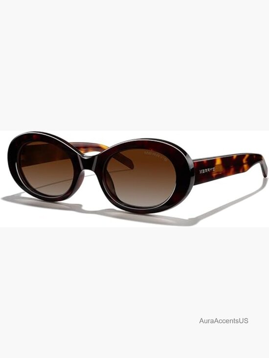 Modern Oval Round Acetate Sunglasses UV400 Polarized for Women Modern Oval Round Acetate Sunglasses for Women UV400  main image 3